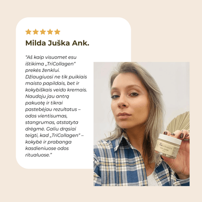 TriCollagen anti-ageing veido kremai