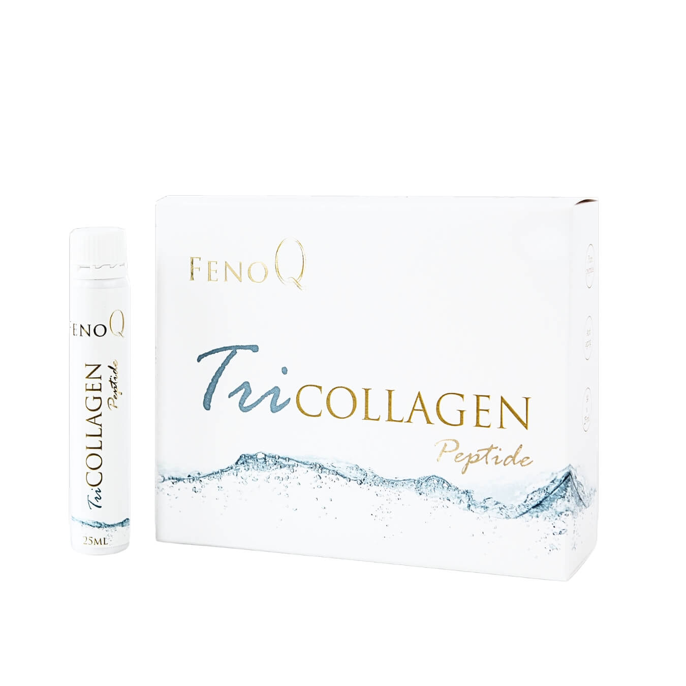 TriCollagen Peptide pakuote baltame fone