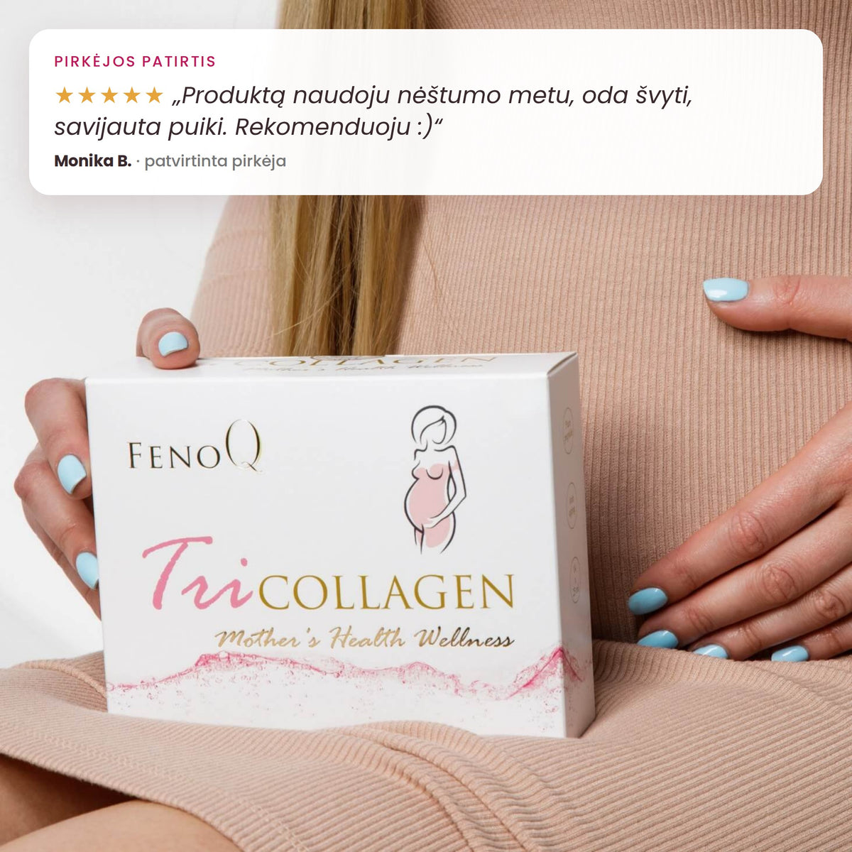TriCollagen Mother’s Health Wellness pirkėjos Monikos atsiliepimas