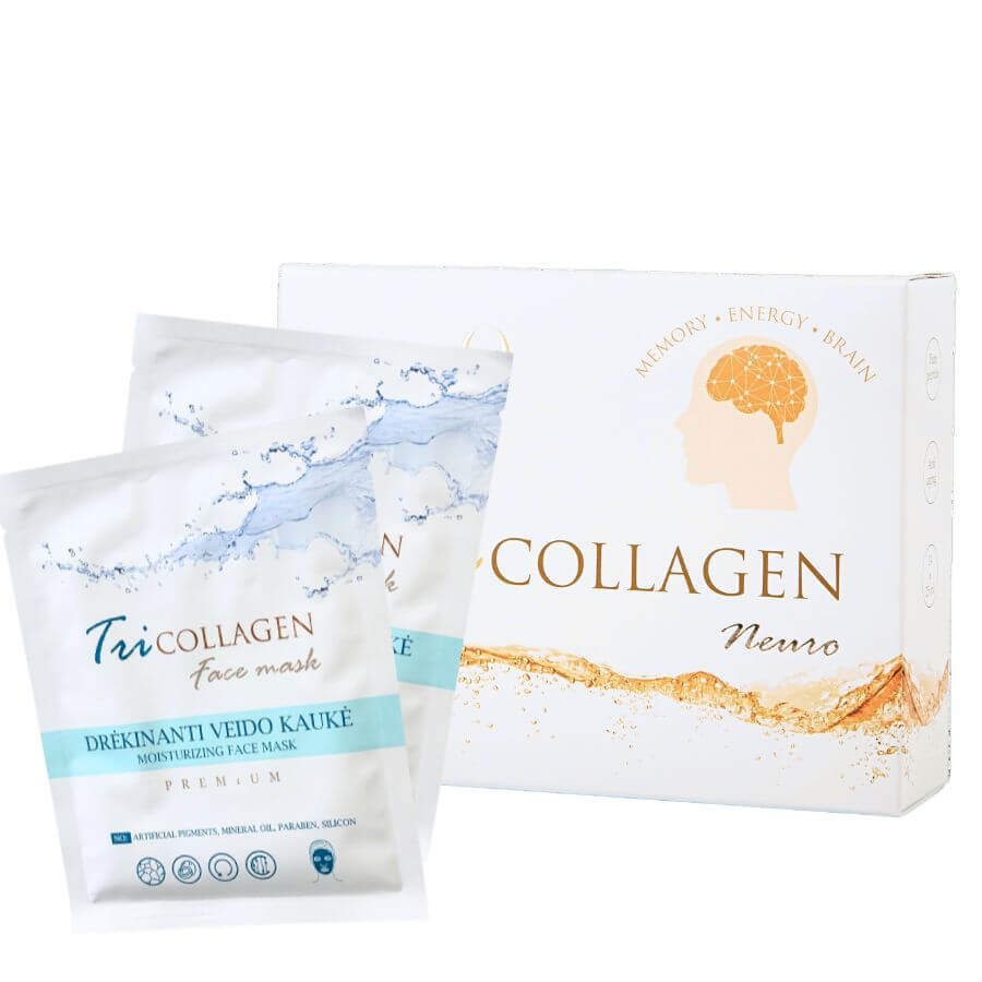 Tricollagen Neuro + DOVANA (2 vnt. TriCollagen veido kaukių)