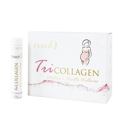 Tricollagen Mother's Health Wellness pakuote baltame fone