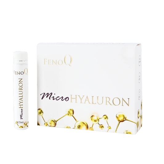 MicroHyaluron pakuote baltame fone